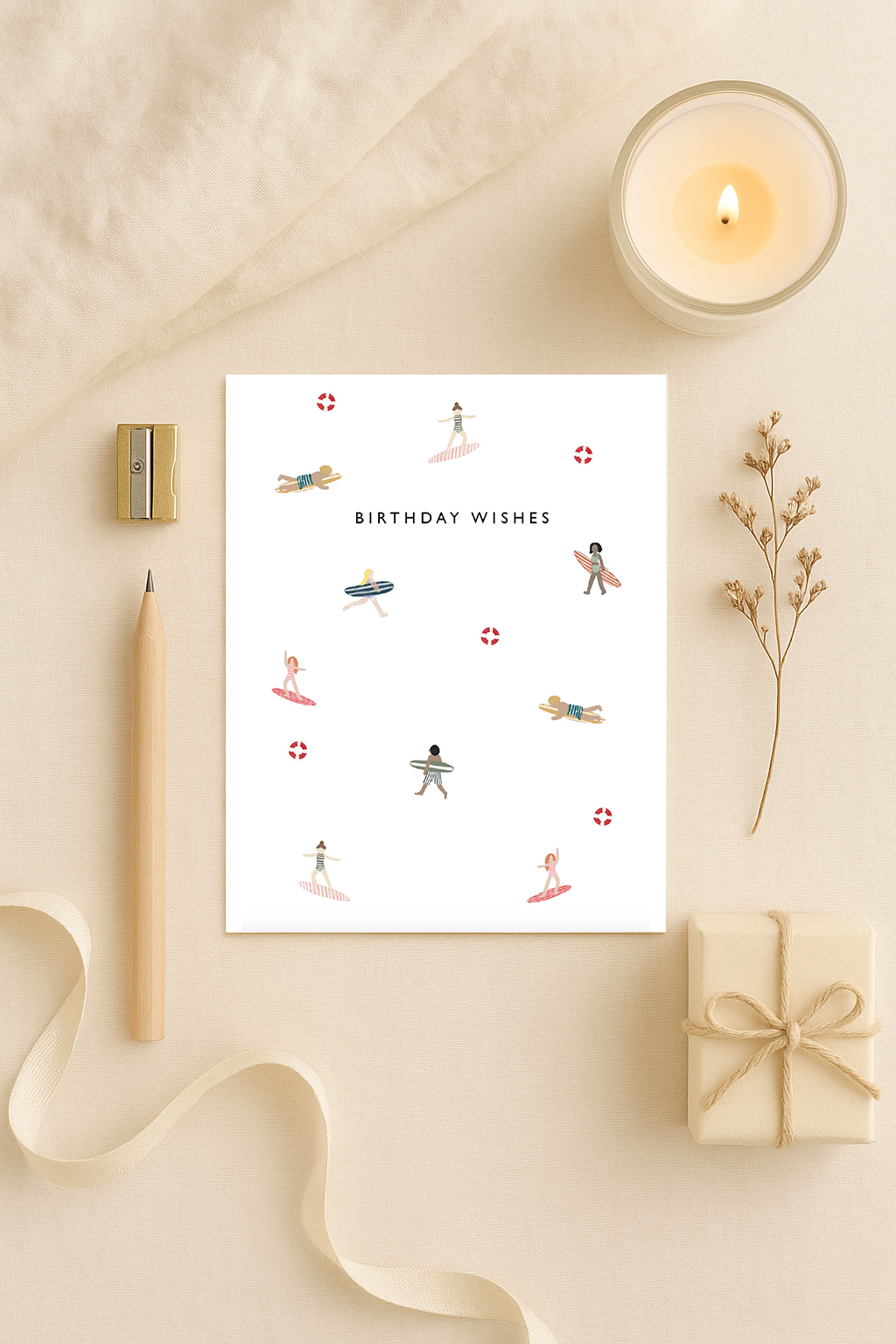 Catching Waves Birthday Card