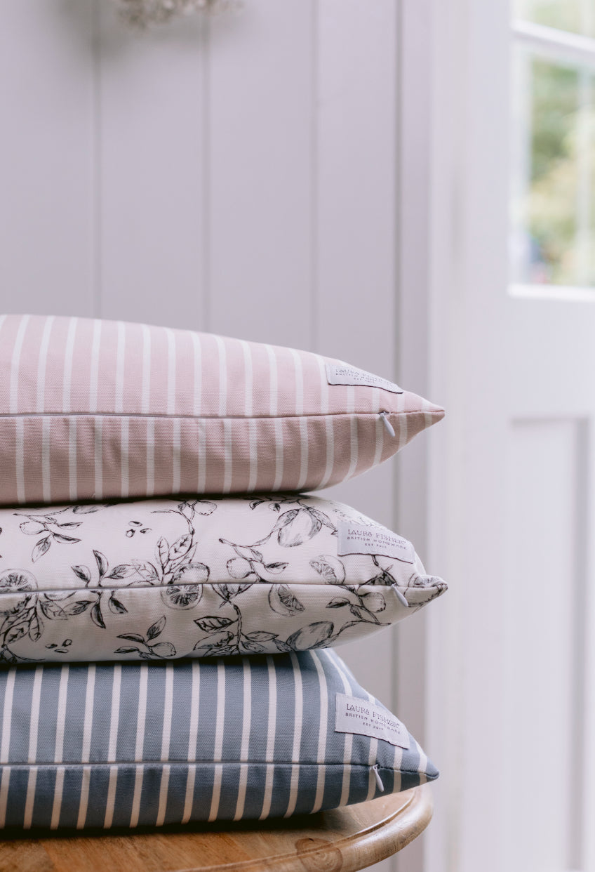 Pink Stripe Cushion