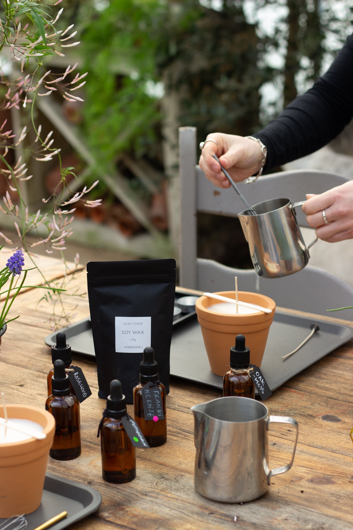 Scents from the Potting Shed Candle Making Workshop at West Green House