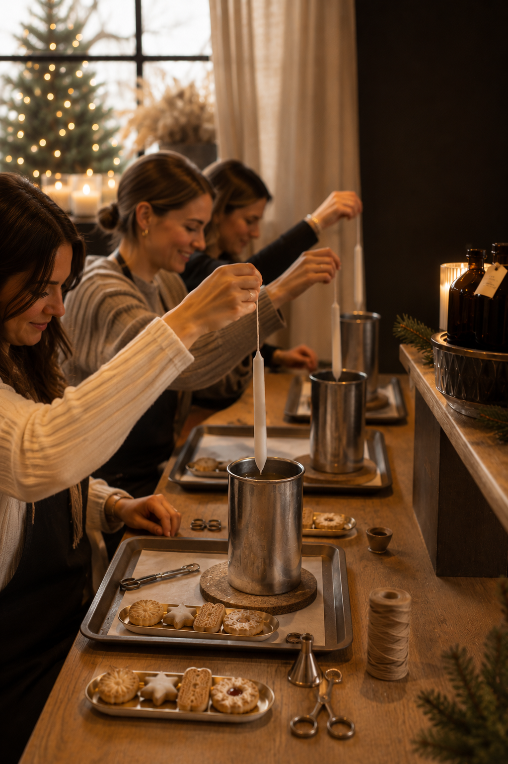 HAMPSHIRE Festive Candle Dipping Workshop | Swiss Tradition