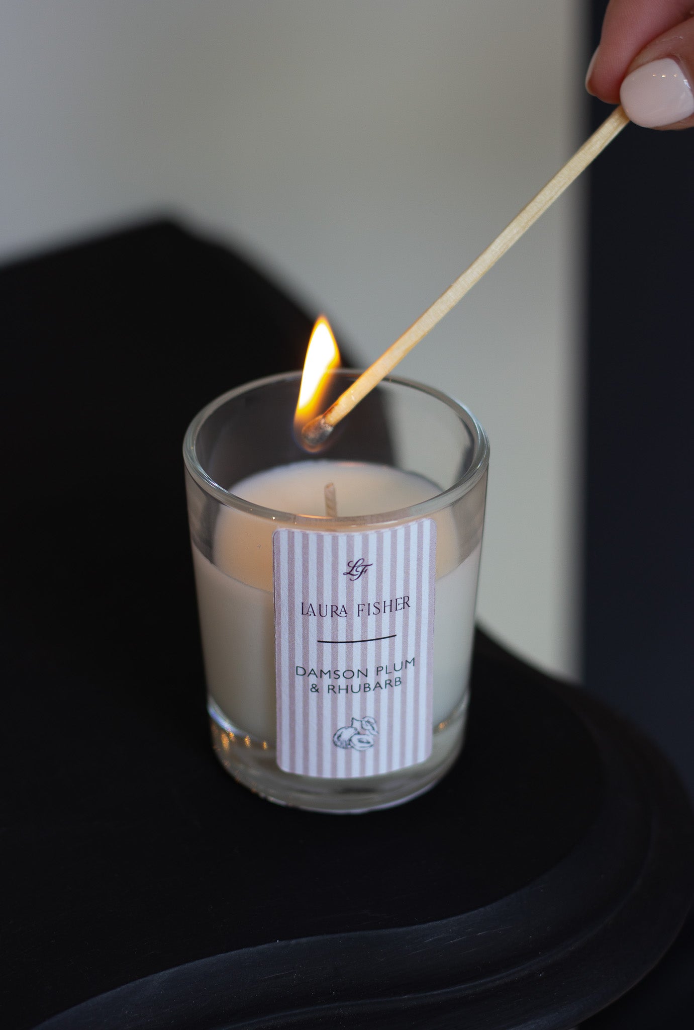 Damson Plum & Rhubarb Mini Soy Wax Candle