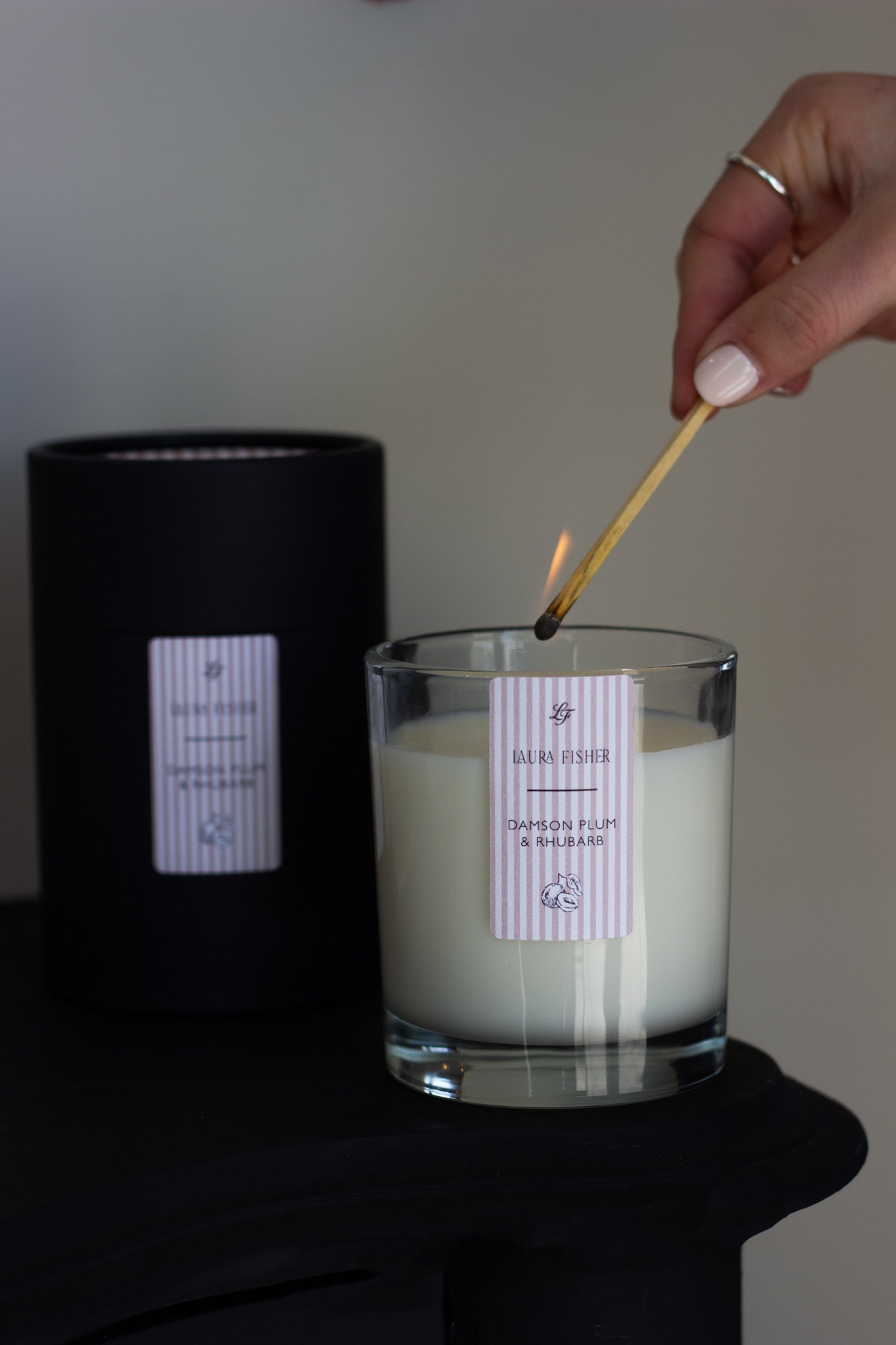 Damson Plum & Rhubarb Soy Wax Candle
