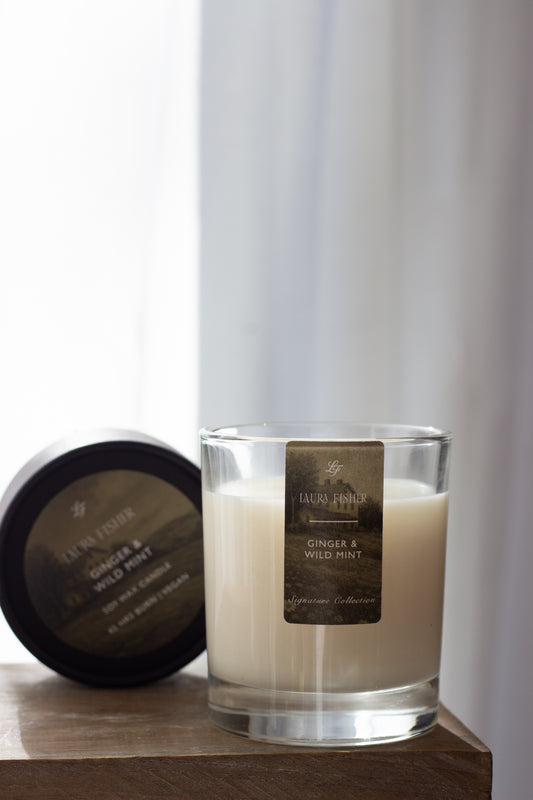 Ginger & Wild Mint Signature Soy Wax Candle