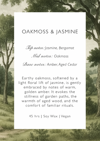 Oakmoss & Jasmine Signature Soy Wax Candle
