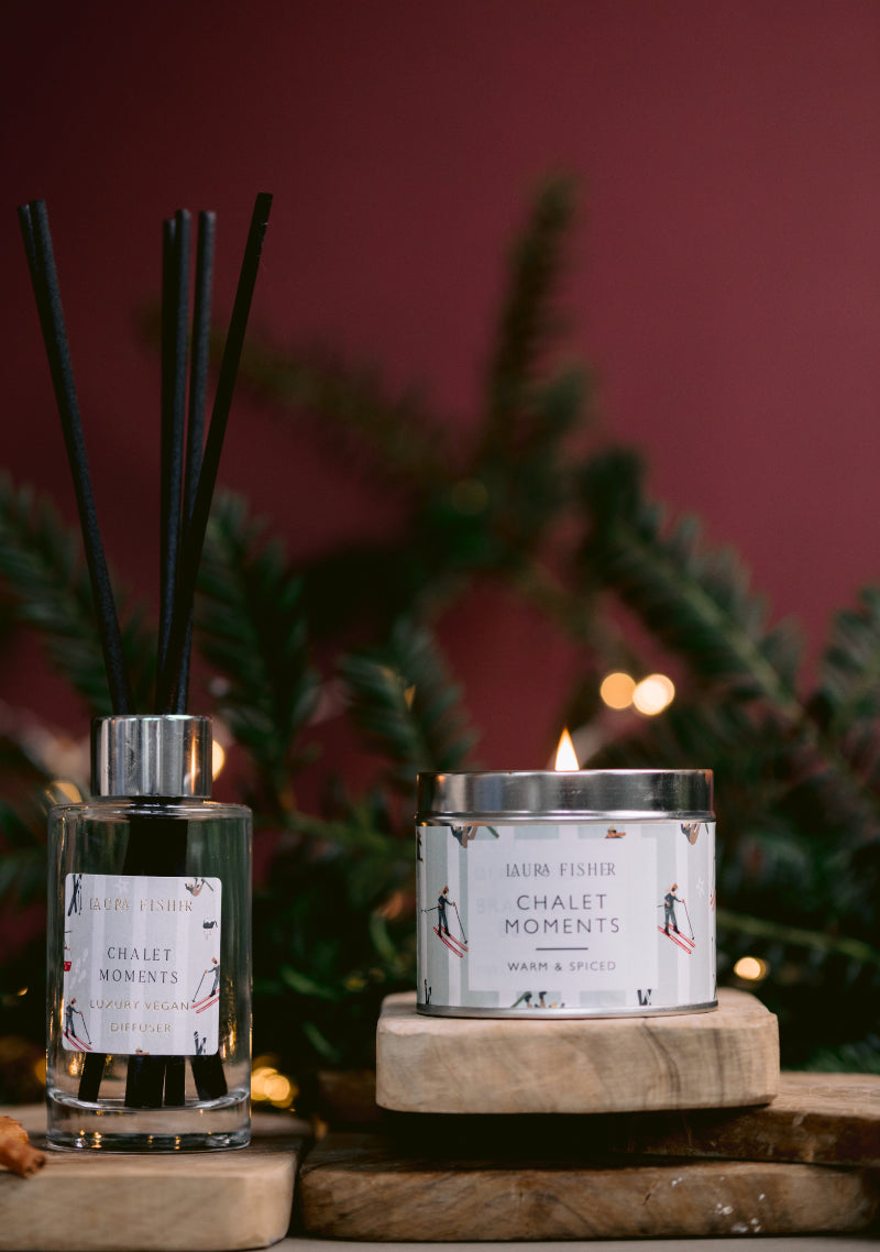 Chalet Moments Tin Candle