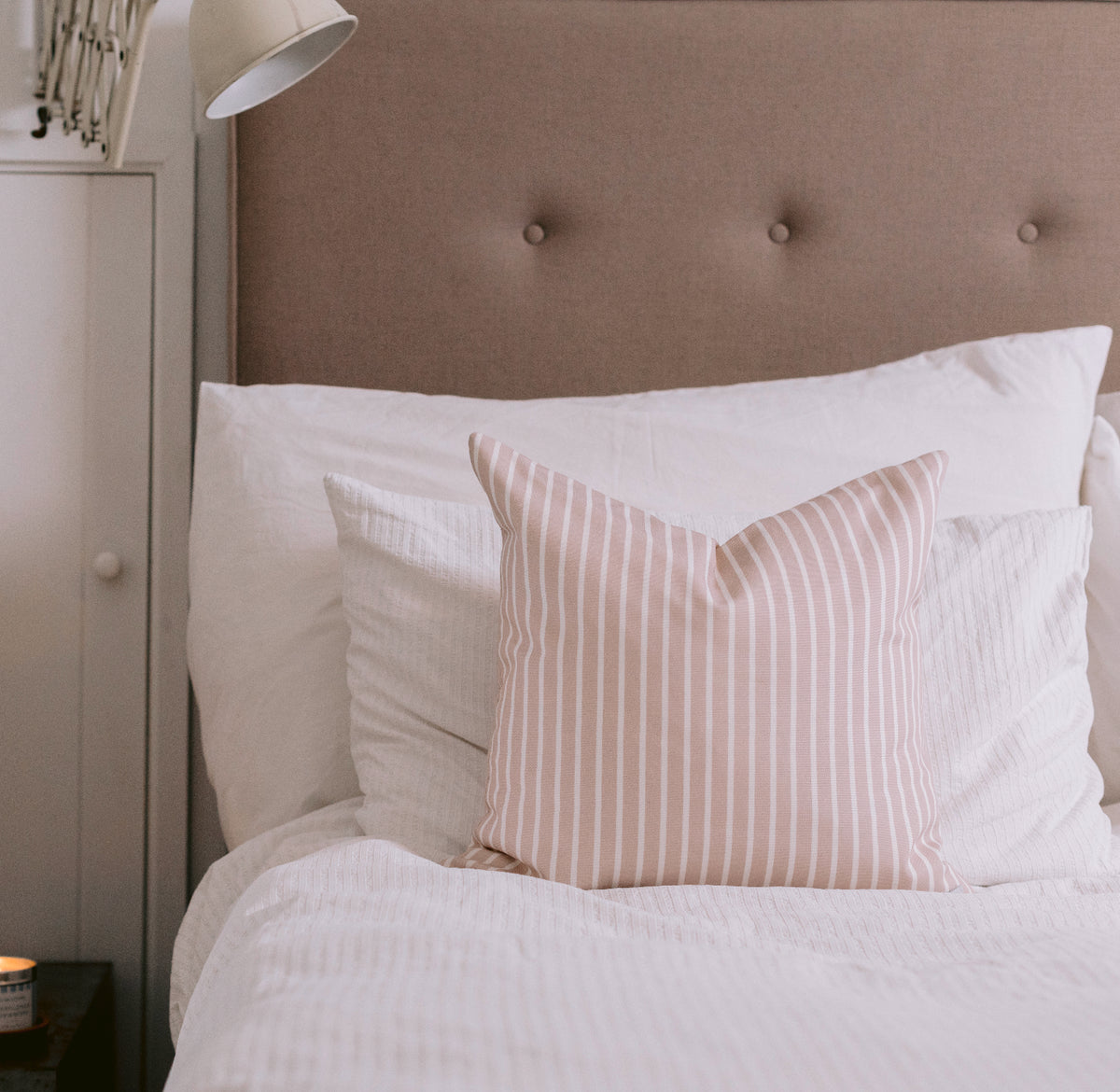 Pink Stripe Cushion