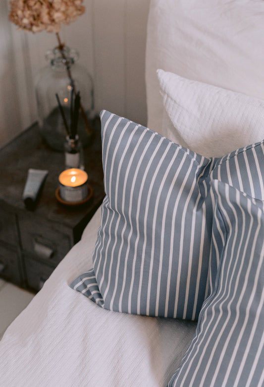 Blue Pin Stripe Cushion